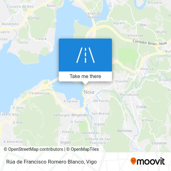 Rúa de Francisco Romero Blanco map