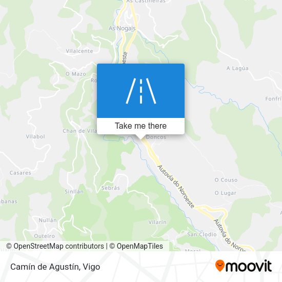 Camín de Agustín map