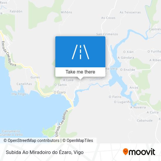 Subida Ao Miradoiro do Ézaro map