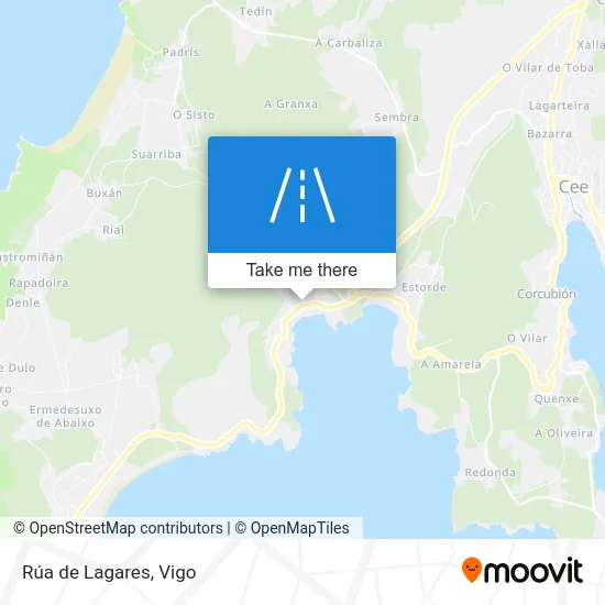 Rúa de Lagares map