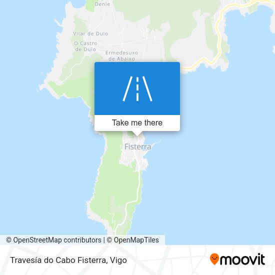 Travesía do Cabo Fisterra map
