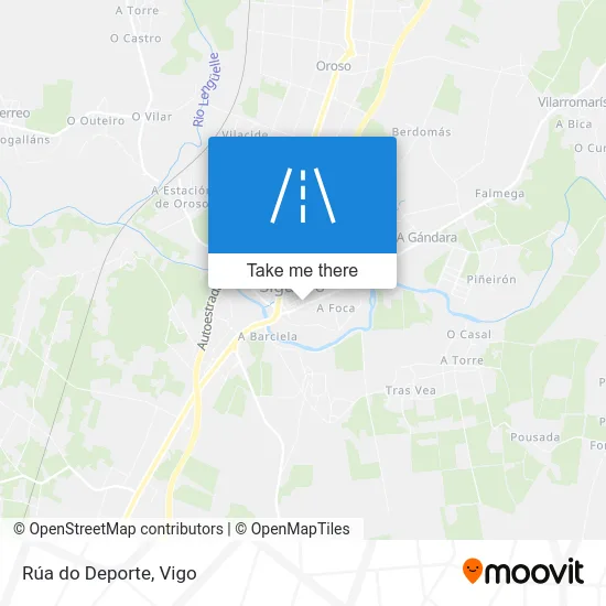 Rúa do Deporte map