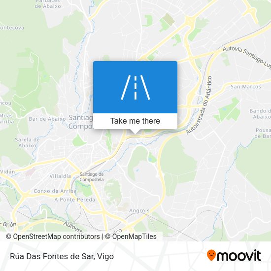 Rúa Das Fontes de Sar map