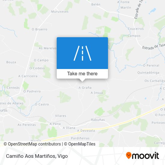 Camiño Aos Martiños map