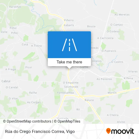 Rúa do Crego Francisco Correa map