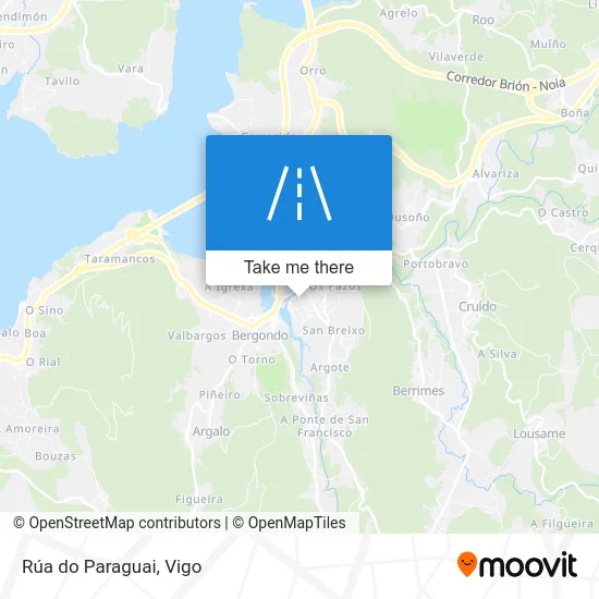 Rúa do Paraguai map