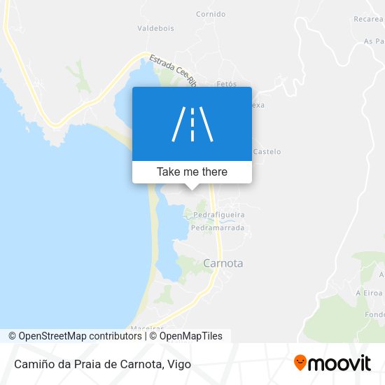 Camiño da Praia de Carnota map