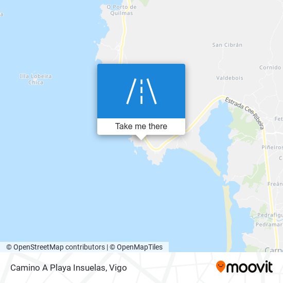 mapa Camino A Playa Insuelas