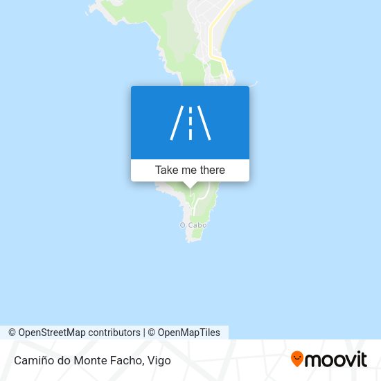 Camiño do Monte Facho map