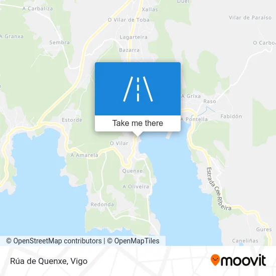 Rúa de Quenxe map