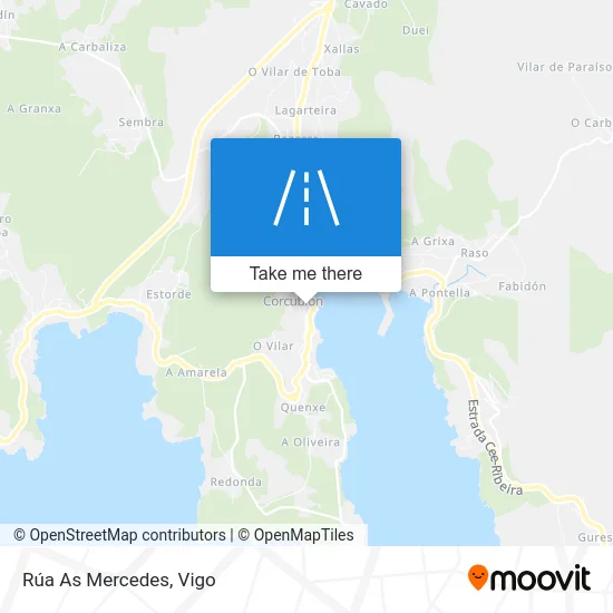 Rúa As Mercedes map