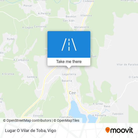 Lugar O Vilar de Toba map