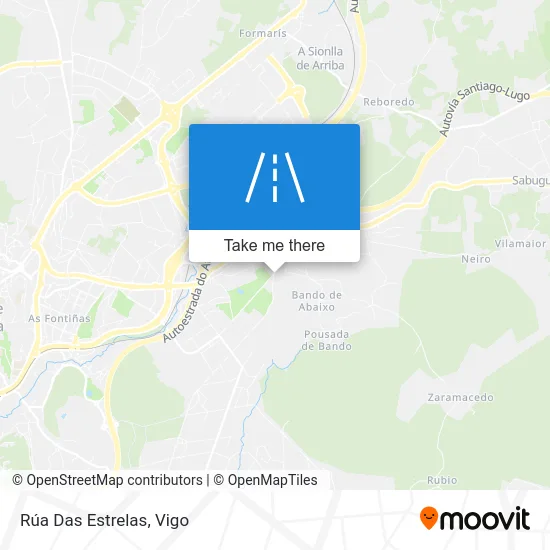 Rúa Das Estrelas map