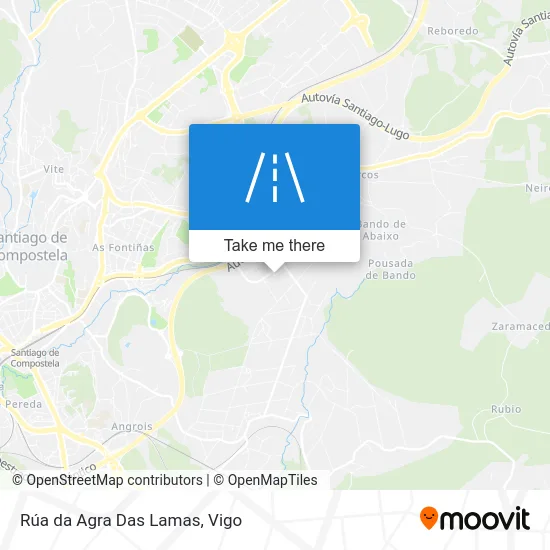 Rúa da Agra Das Lamas map