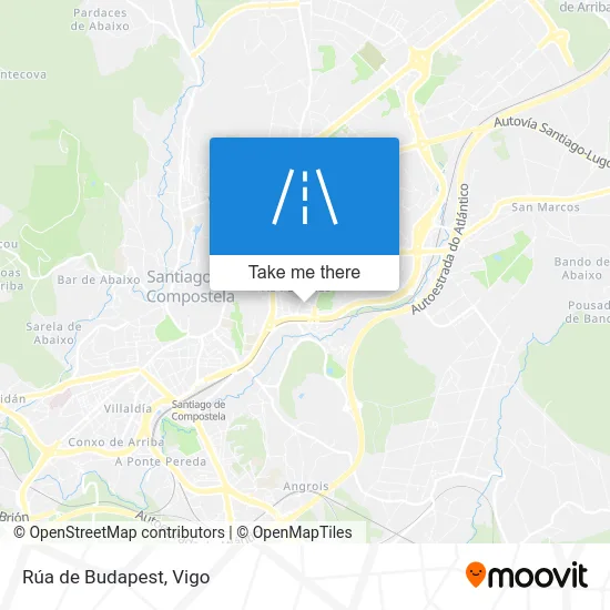 Rúa de Budapest map