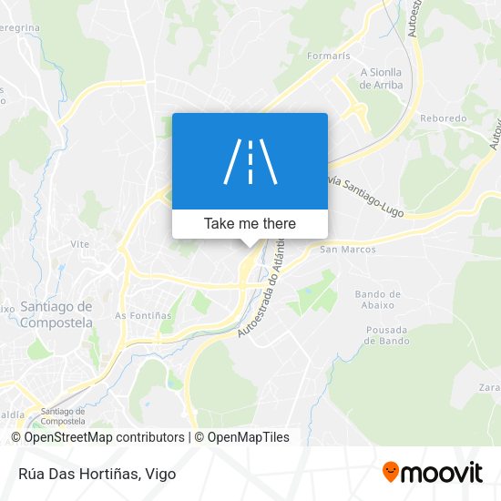 Rúa Das Hortiñas map