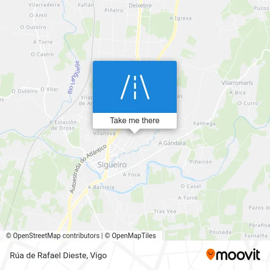 Rúa de Rafael Dieste map