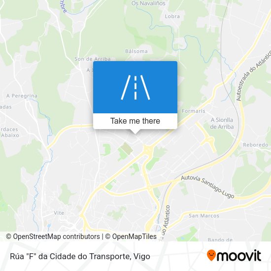 Rúa "F" da Cidade do Transporte map