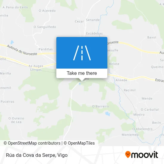 Rúa da Cova da Serpe map