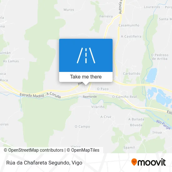 Rúa da Chafareta Segundo map