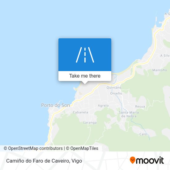 Camiño do Faro de Caveiro map