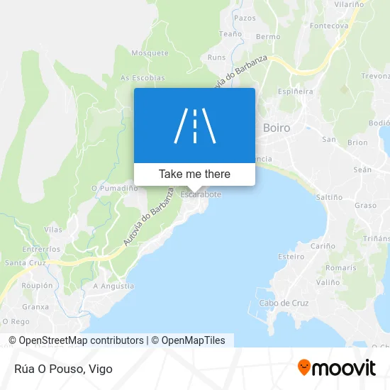 Rúa O Pouso map