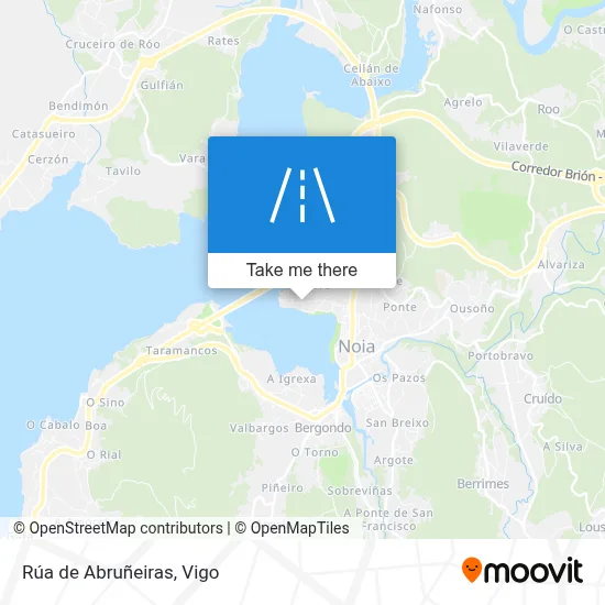 Rúa de Abruñeiras map