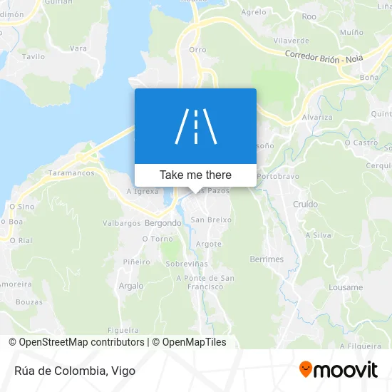 Rúa de Colombia map