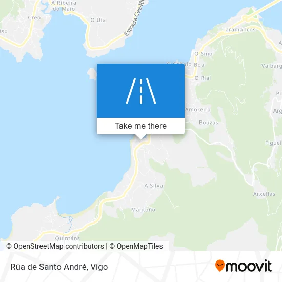 Rúa de Santo André map