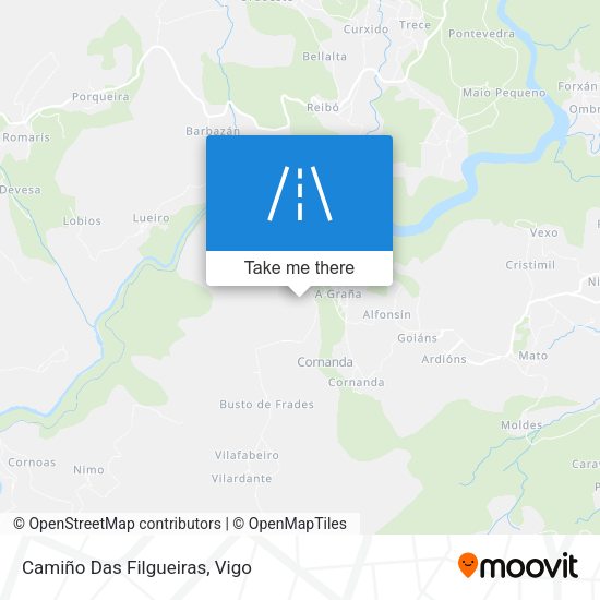 Camiño Das Filgueiras map