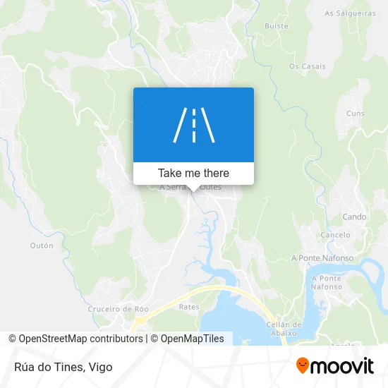 Rúa do Tines map