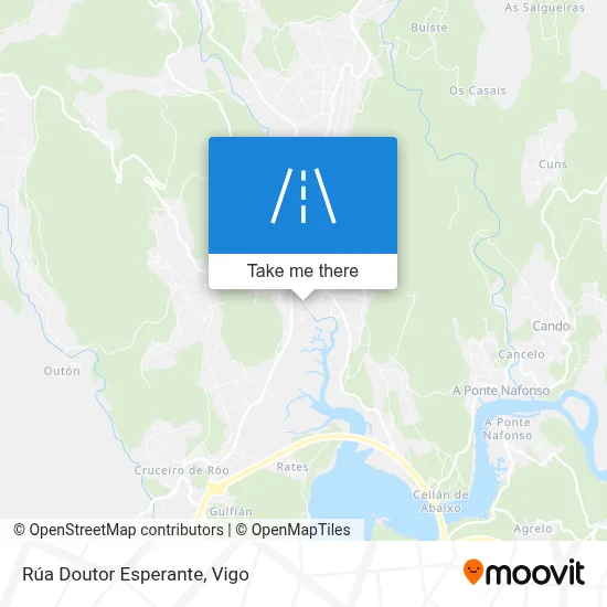 Rúa Doutor Esperante map