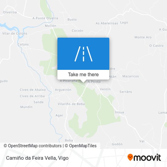 Camiño da Feira Vella map