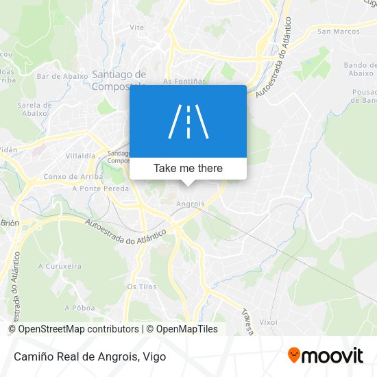 Camiño Real de Angrois map