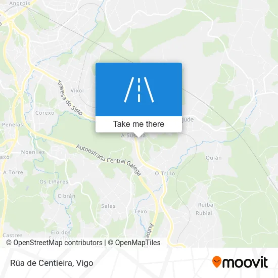 Rúa de Centieira map