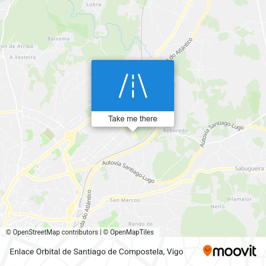 Enlace Orbital de Santiago de Compostela map