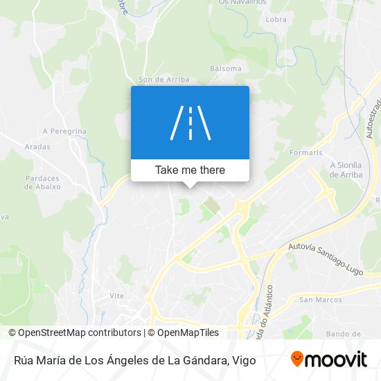 Rúa María de Los Ángeles de La Gándara map