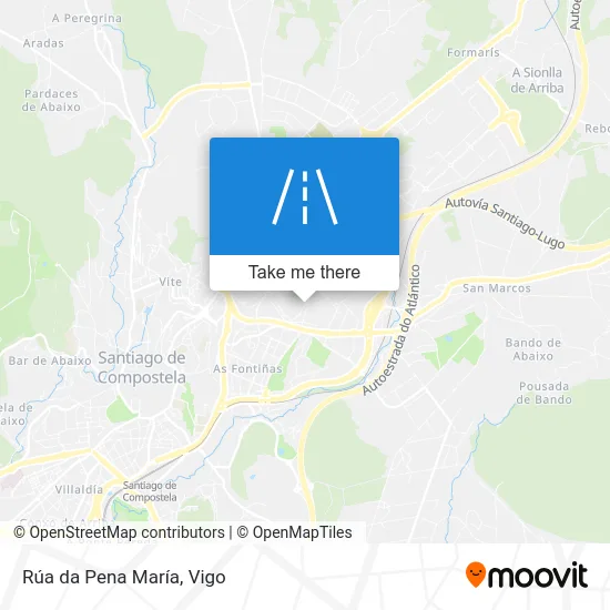 Rúa da Pena María map