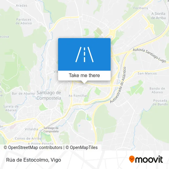 Rúa de Estocolmo map