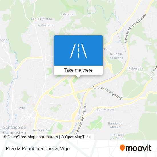 Rúa da República Checa map