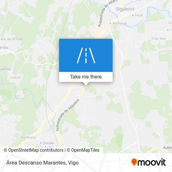 Área Descanso Marantes map