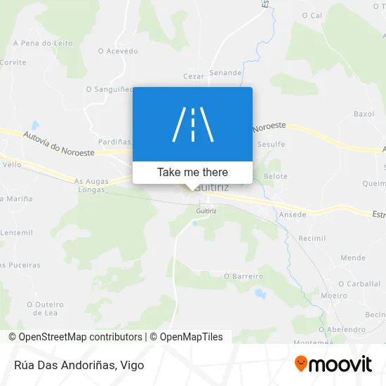 Rúa Das Andoriñas map