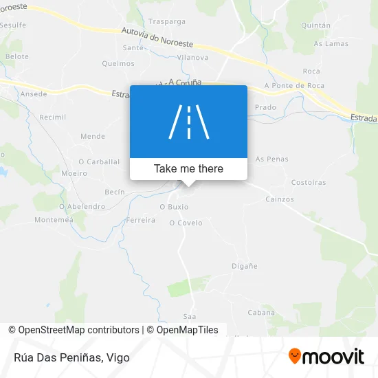Rúa Das Peniñas map