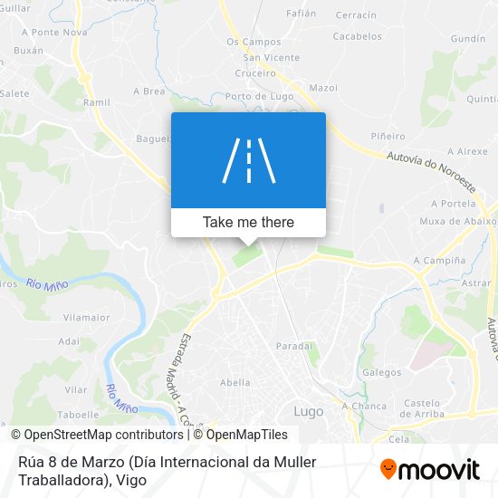 Rúa 8 de Marzo (Día Internacional da Muller Traballadora) map