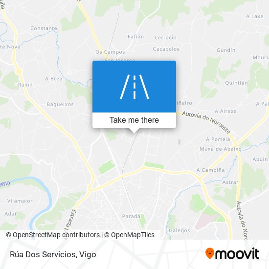 Rúa Dos Servicios map