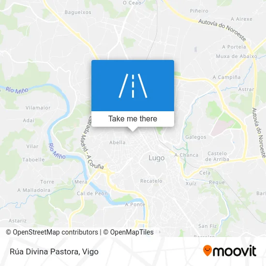 Rúa Divina Pastora map