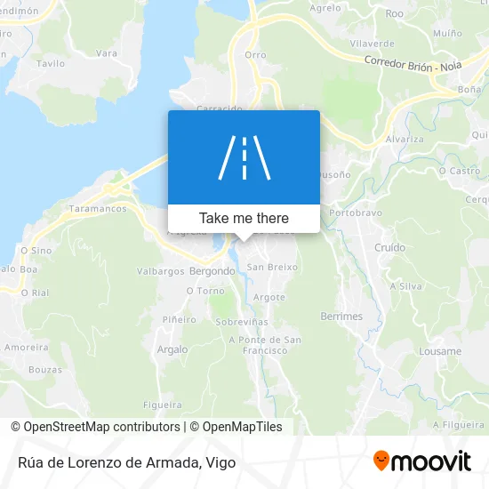 Rúa de Lorenzo de Armada map