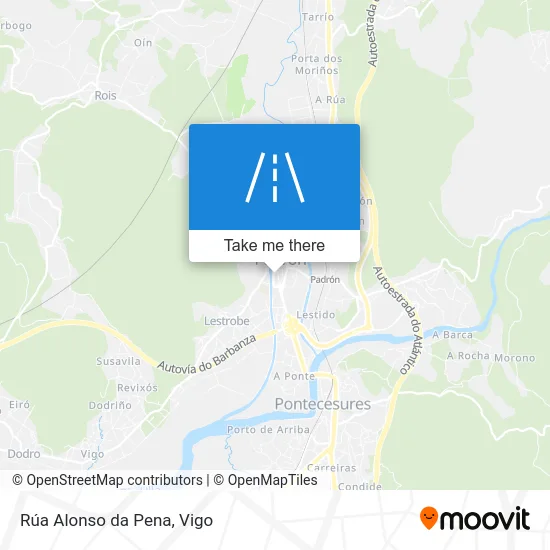 Rúa Alonso da Pena map