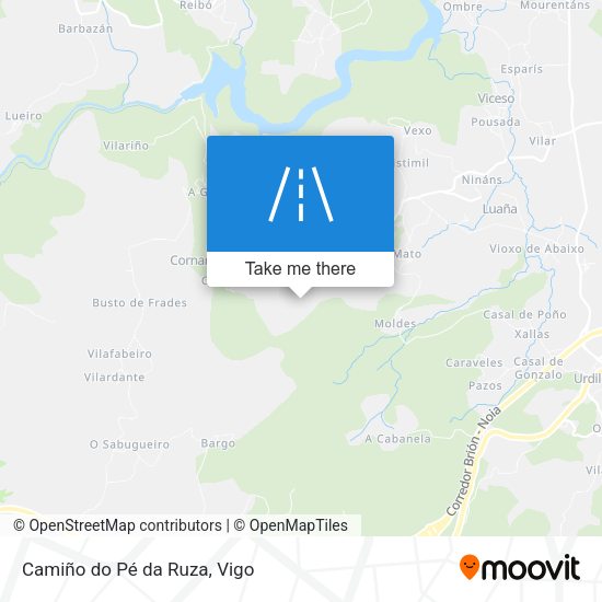 Camiño do Pé da Ruza map