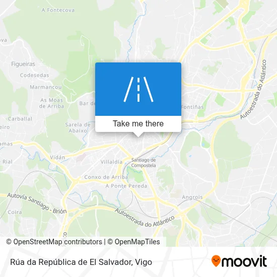 Rúa da República de El Salvador map